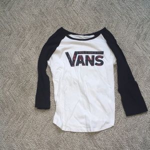 Vans long-ish sleeve t-shirt girls